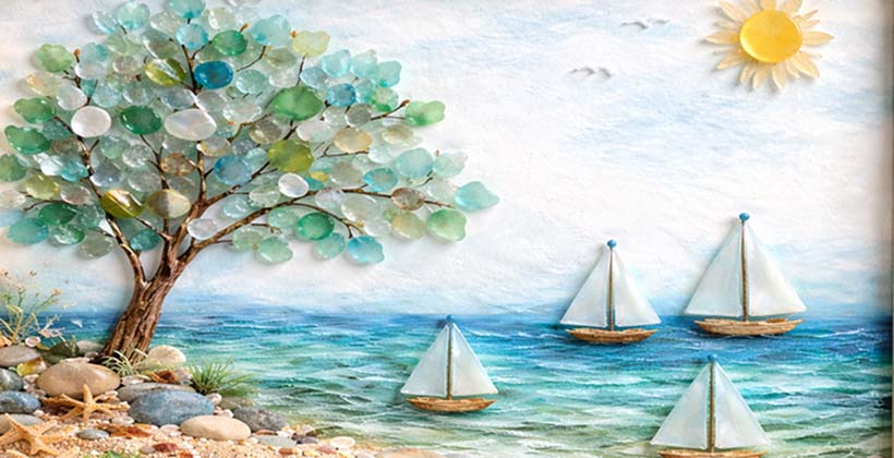 sea glass art image